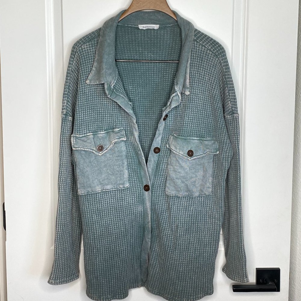 Bucketlist Button Down Sweater